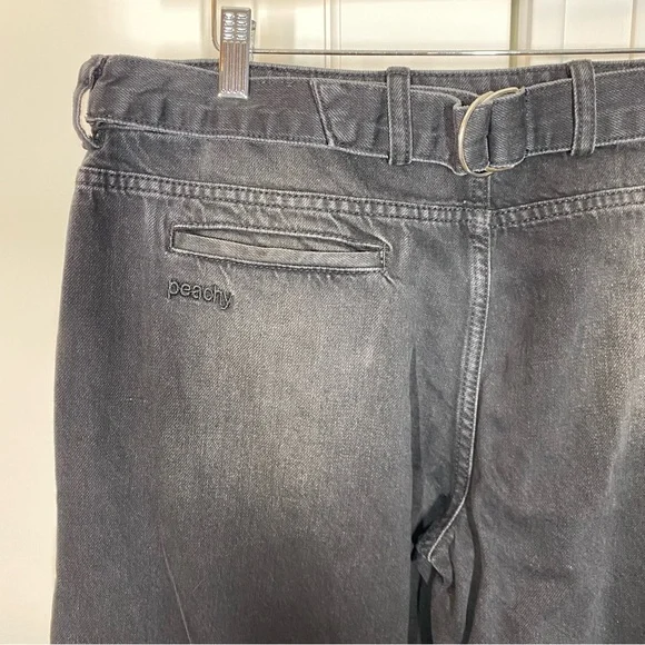 NWT Peachy Den The Jenn Jeans Tobacco black low rise trendy y2k sexy size large - Picture 6 of 11